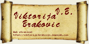 Viktorija Braković vizit kartica